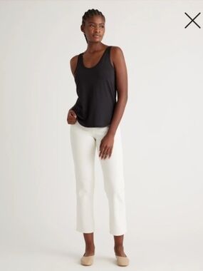 Quince Cotton Modal Double Scoop Neck Tank